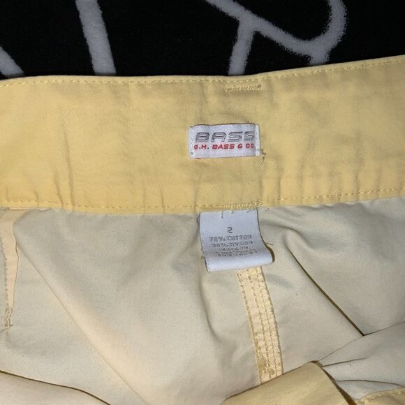 New Without Tags Bass Yellow Size 2 Skinny Ankle Cropped Capris - Picture 7 of 7